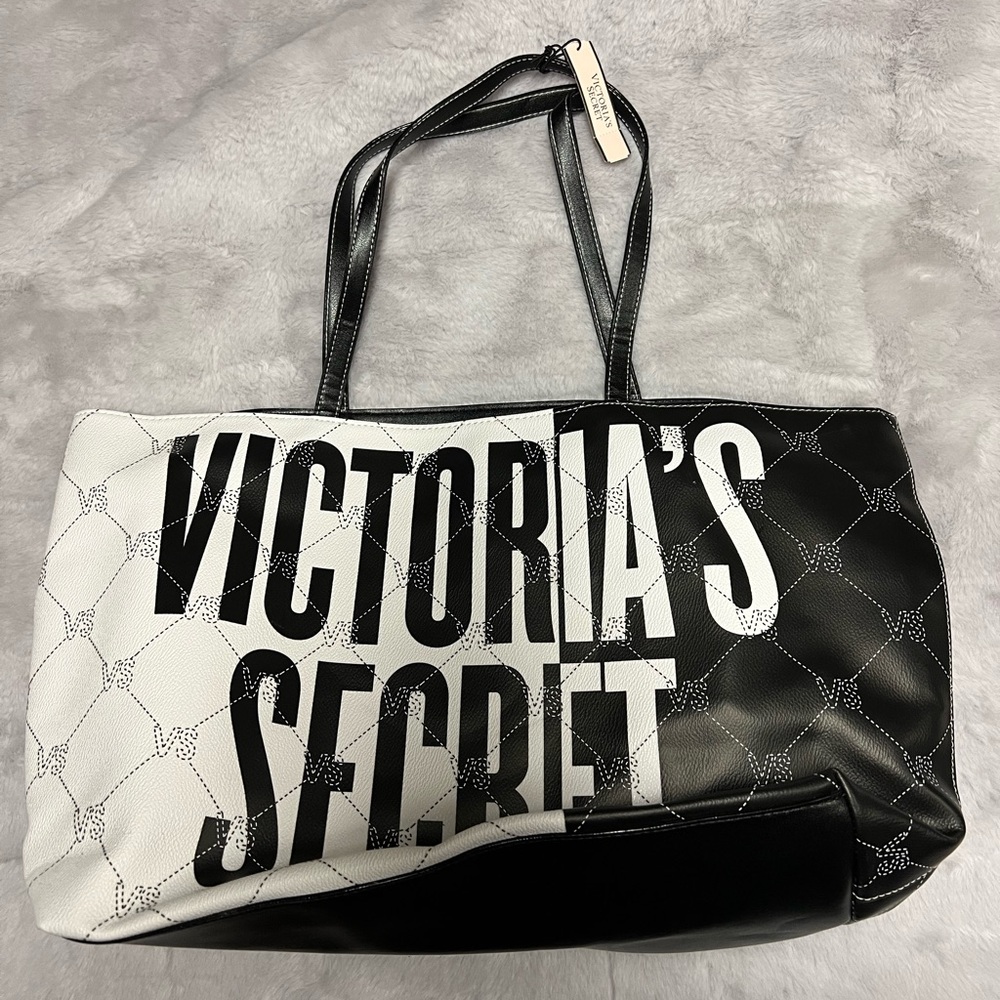 Victoria's Secret Black and White Chic Tote